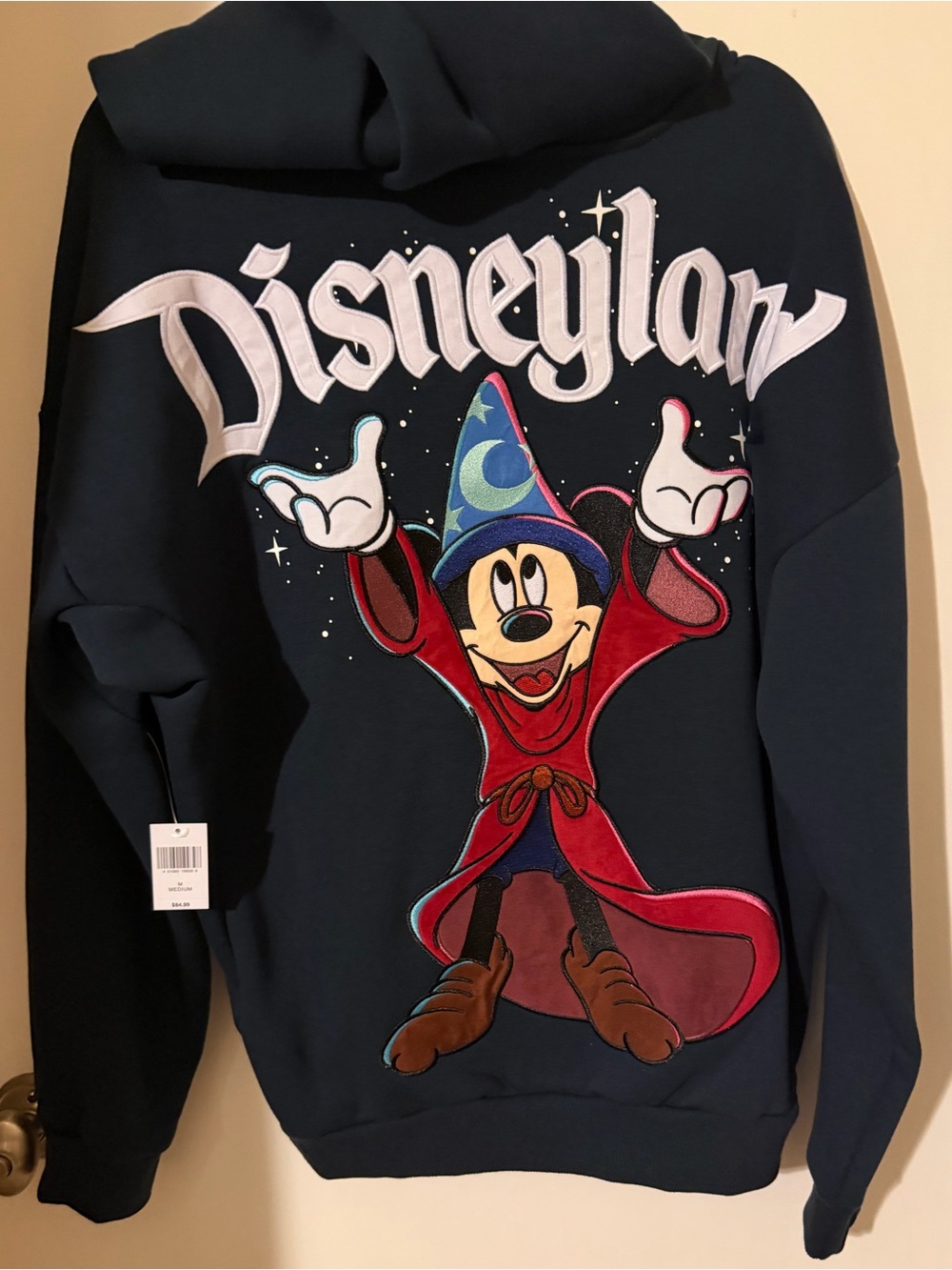 Disneyland Size M Hoodie with Sorcerer Mickey Graphic brand new with tags Unisex